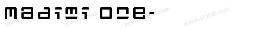 Madimi One字体转换